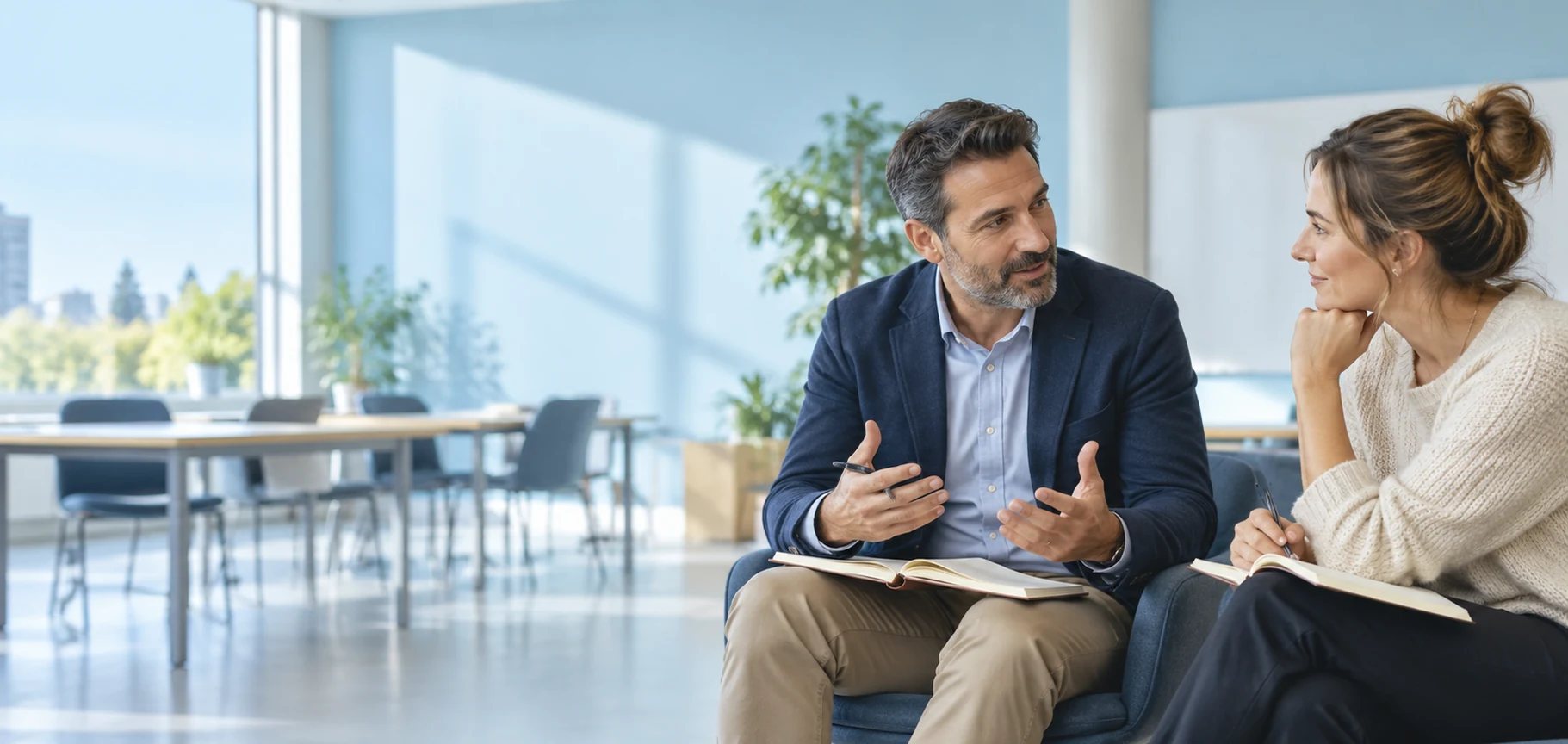 Ambiente professionale per il master in Coaching umanistico e programmazione neuro-linguistica